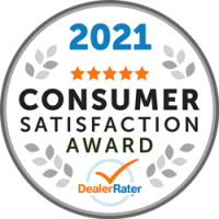 2021 Dealer Rater Consumer Satisfaction Award - Easterns Automotive