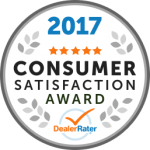 2017 Dealer Rater Consumer Satisfaction Award in MD, VA & DC - Easterns Automotive
